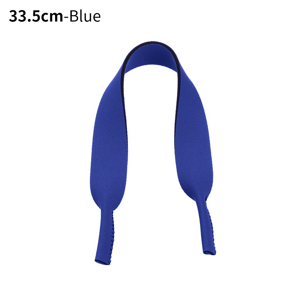 1PC Adjustable Silicone Eyeglasses Straps Sunglasses String Ropes Glasses Chain Sports Band Holder Elastic Anti Slip Cords: B-Blue