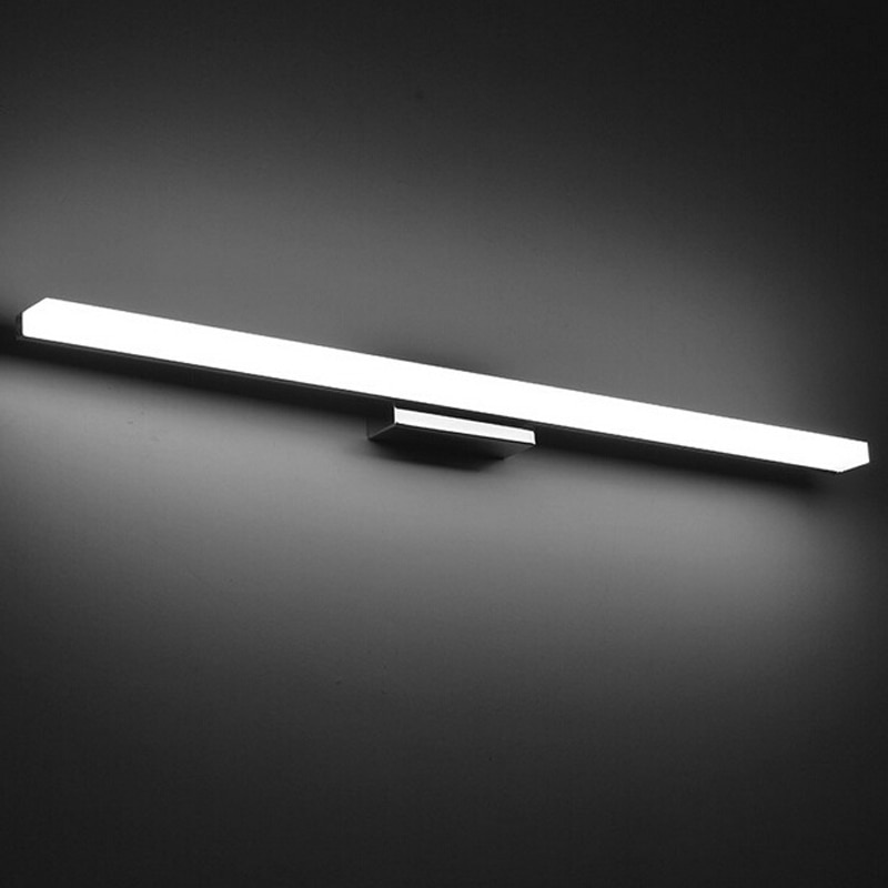 Langere LED-spiegellamp AC90-260V Moderne cosmetische acryl wandlamp Badkamerverlichting Waterdicht