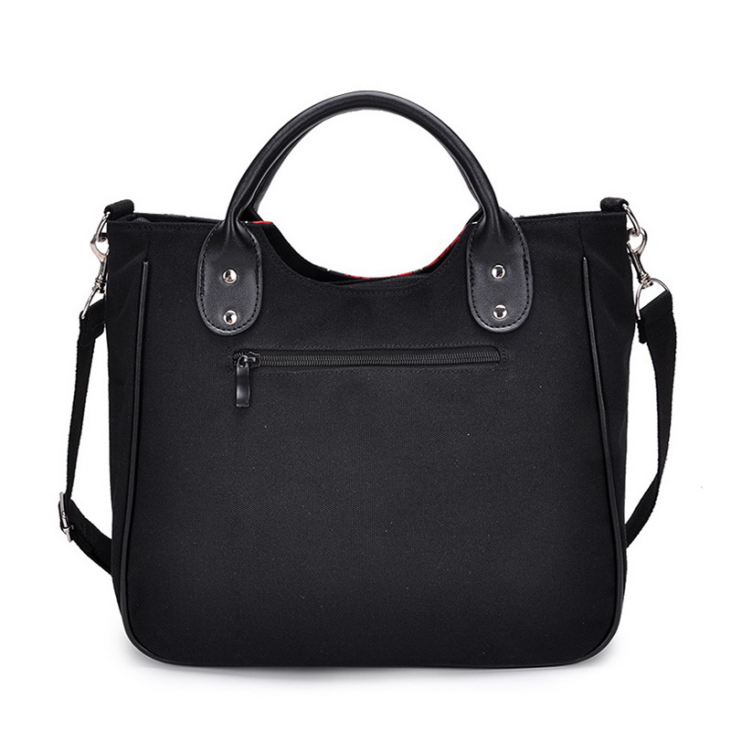DIINOVIVO Gothic Women Handbag Skull Rose Canvas Big Bag Ladies Hand Bags Special Handbags WHDV0883