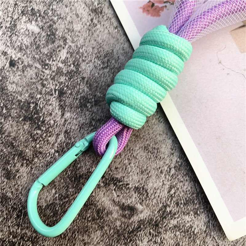 Lanyard Leuchtstoff Farbe Phone Strap Mesh Landyard für Taschen Geflochtene Streifen Keycord Hängen Hosen Zubehör Keychain