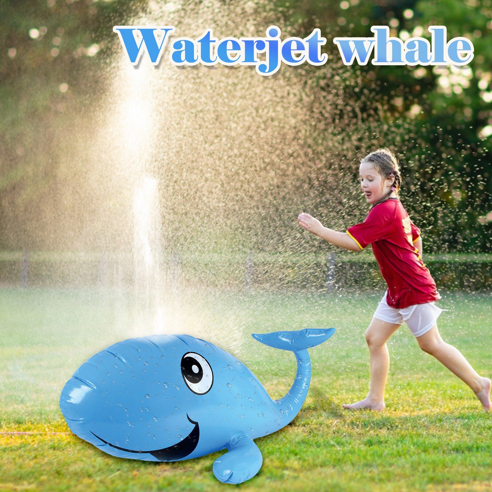 Nflatable Speelgoed Spuiten Water Leuke Walvissen Sprinkler Splash Cartoon Tuin Of Gazon Sprinkler Voor Kids Yard Strand Outdoor Zomer Speelgoed