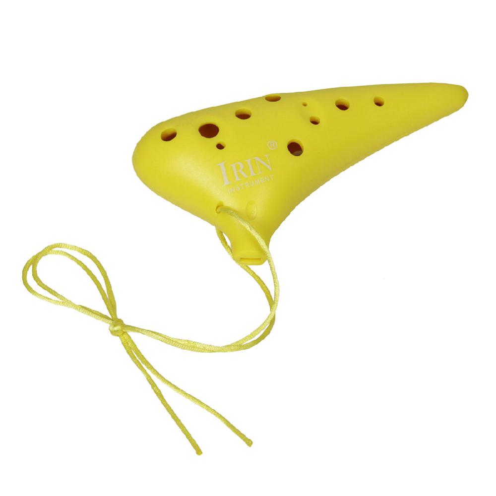 Irin 12 hull plast alt c ocarina fløyte for musikkelskere og nybegynnere
