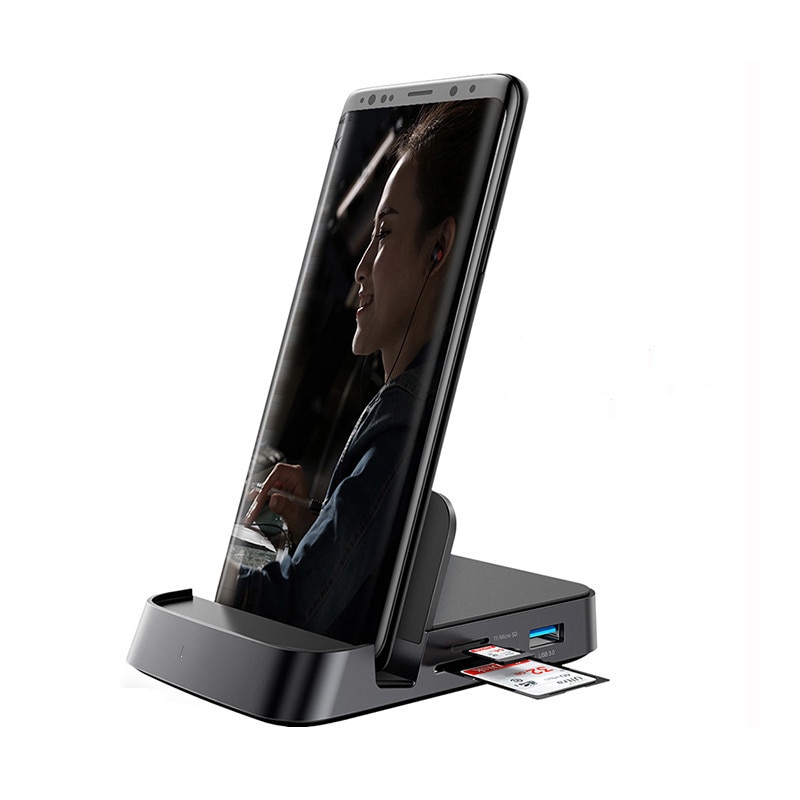 HUB Docking Station Home Supplies For Samsung S20 S10 Type C 6 In 1 Dock Power Adapter 1PC 3.0 SD TF Card PD Dex Pad