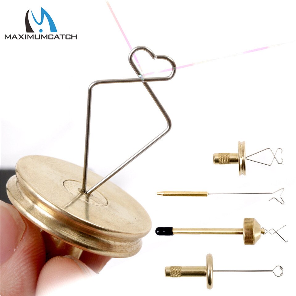 Maximumcatch Dubbing Twister/Spinner Brass Jig Fly Tying Twister Hair Stacker Fly Tying Tool