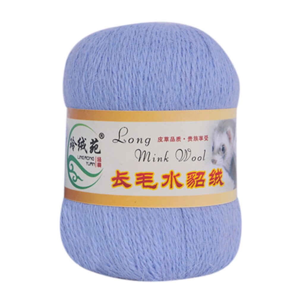 DIY Pano Tecido 50g/bola de Pelúcia Fina Cachecol de Tricô Mão-de malha de Fios Macio Fio de Crochê Mão de Costura fios de inverno Xale: Blue