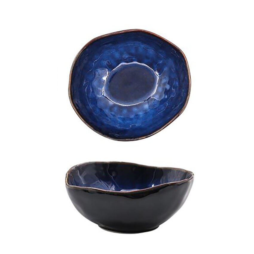 Plato de ensalada Irregular , utensilios de cocina, plato de tazón de arroz, vajilla, platos de cena, bandeja de decoración de comida para el hogar: 15.5cm