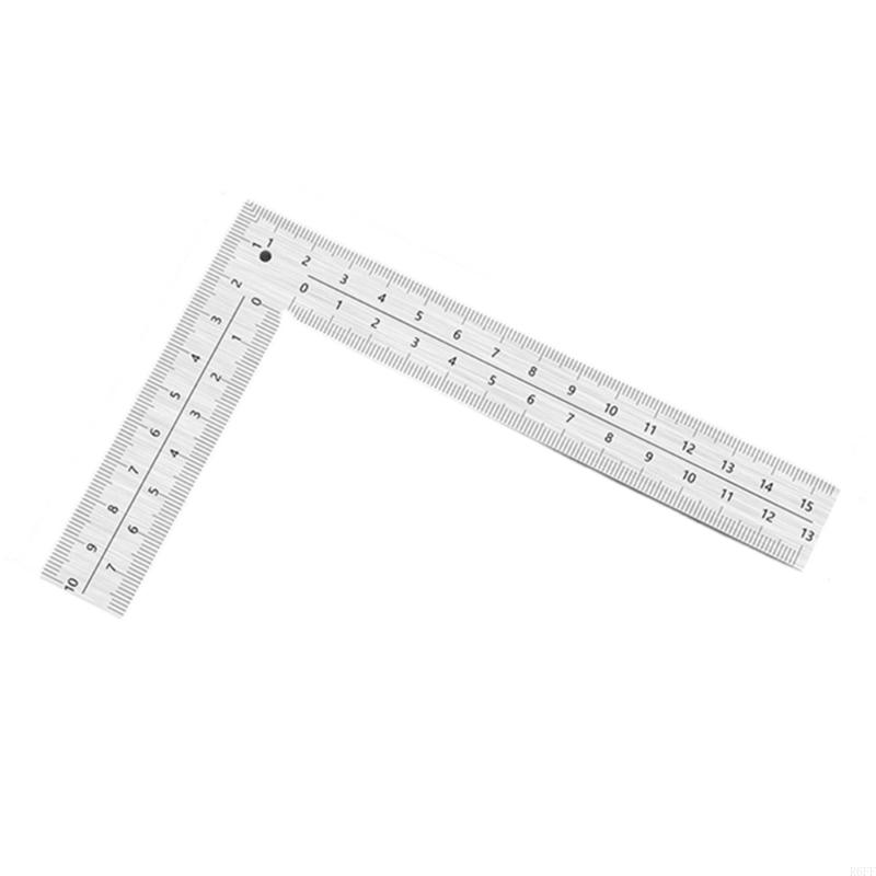 R6FF L Square Ruler Metal Square for Woodworking Measuring Furniture Making: Yellow