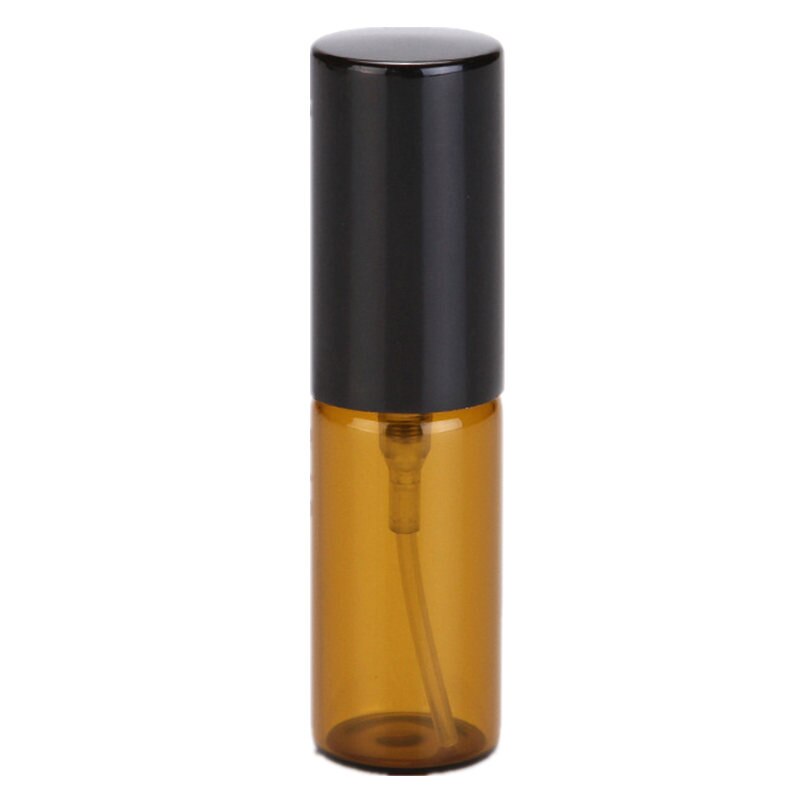 10 stuks/partij 5ml draagbare amberkleurige glazen parfumflesjes, sprayflessen, lege monstercontainers 10ml vernevelaars en hervulbare flessen