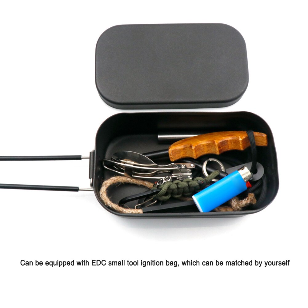 Aluminum Alloy Lunch Box Stainless Picnic Box Ourdoor Dinner Pail Travel Camping food Containe Breafast Storage Dinnerware