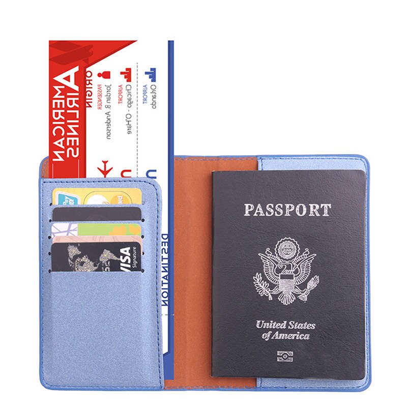 PU Lederen Paspoorthouder Reizen Accessoires Vrouwen Paspoort Cover Organizer Busines Credit Id-kaart Portemonnee
