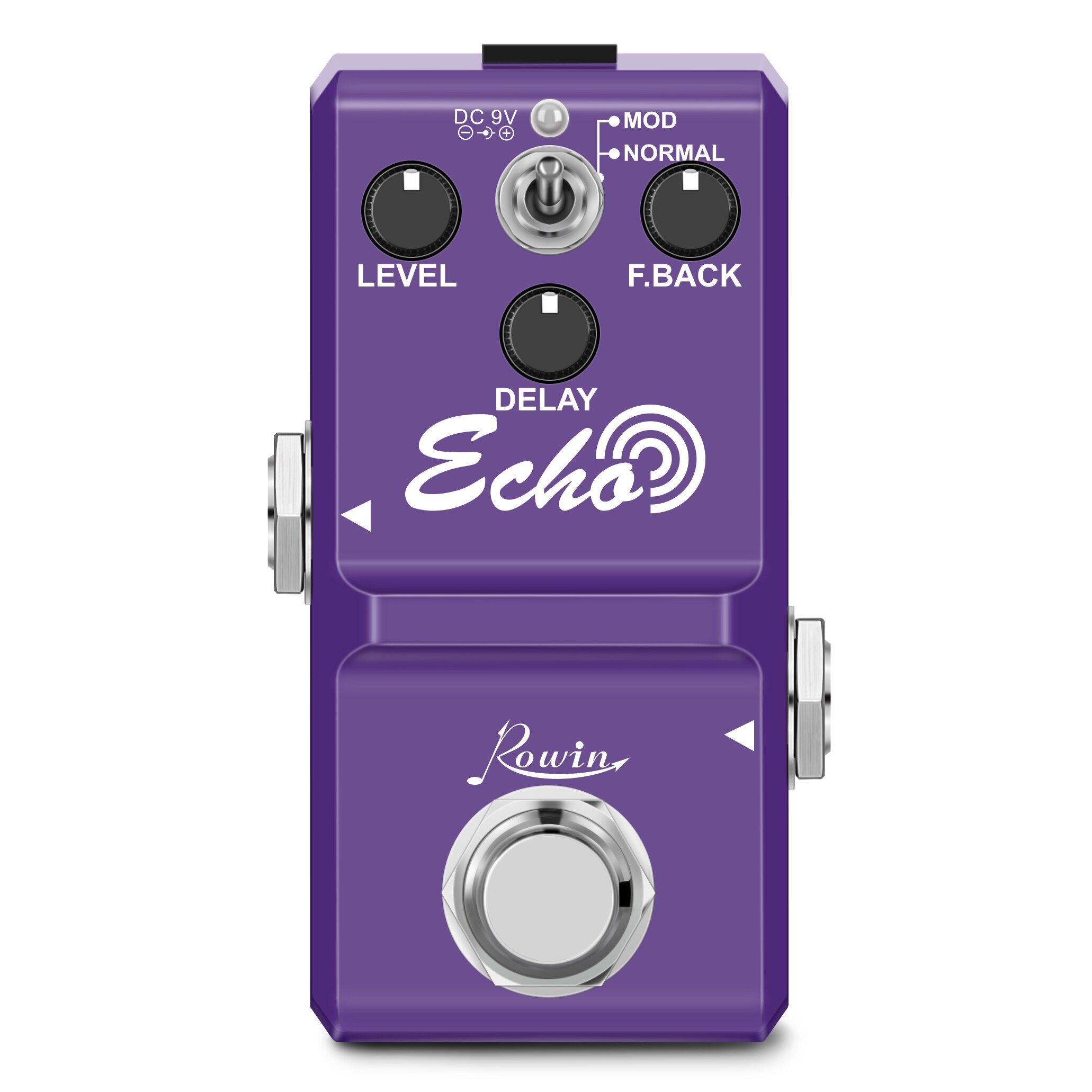 Rowin kitara pedaali särö overdrive chorus flanger phaser delay effecot pedaali nanosarja sähkökitaran bassolle: Kaiku