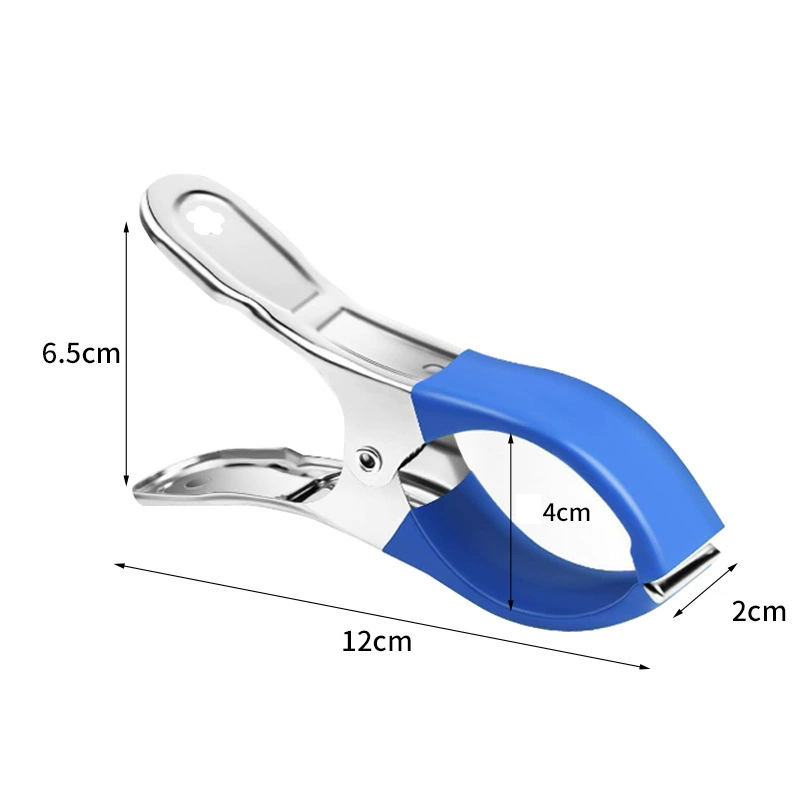 Clips de couverture de piscine réutilisables en acier inoxydable, avec poignée en plastique, Clips à ressort coupe-vent adaptés aux couvertures de piscine au sol, 12/6 pièces: L / Rose