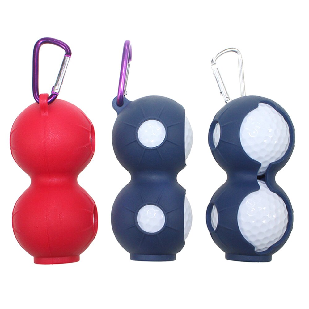 3pcs Golf Silicone Golf Accessories Golf Silicone Protective Cover Holder Cover Bag Portable Golf Case with Keyring(Re