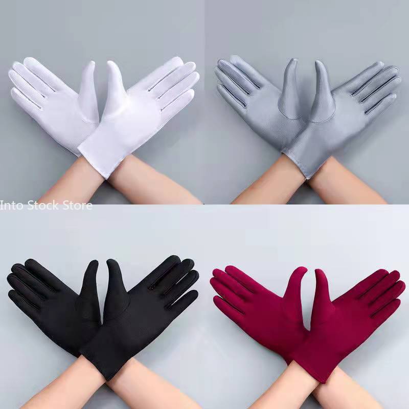 Herfst Zomer Dunne Ijs Zijden Handschoenen Lente Fietsen Rijden Zwart Witte Handschoenen Training Zonbescherming Handschuhe