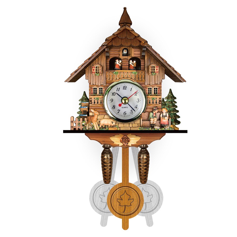 Luxury Cuckoo Wall Clock Vintage Silent Nordic Retro 3d Watches Clocks Wall Home Decor Home Living Room Decoration Ideas: CM010