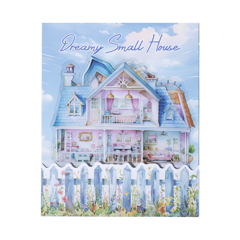 5-delig Dream House PET-stickerpakket DIY Scrapbooking Decor Fotoalbum Creatief briefpapier Collage Materialen Stickers