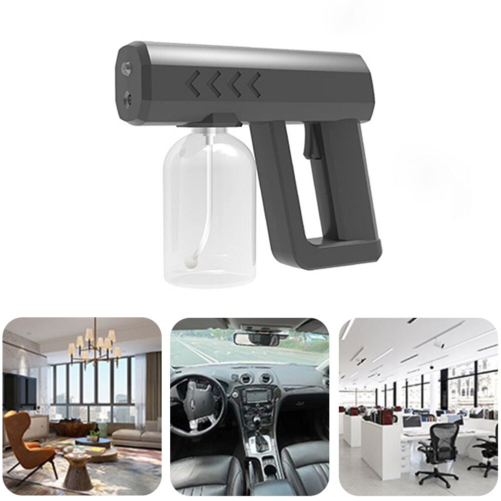 Manual Wireless Nano Atomizer Sprayer Mist Disinfection Machine Electric Sprayer Portable Steam Atomizer Spray Blue Light Steam
