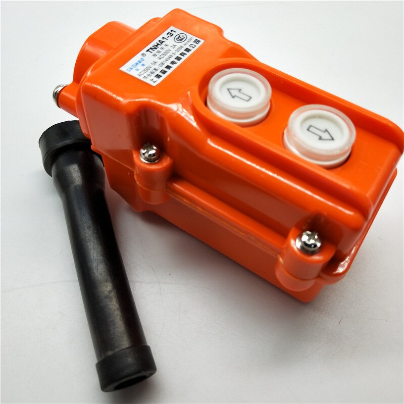Waterproof hoist push button switch crane switch TNHA1-COB-61 21 31 32 33 pendant controller 220v 380v: Two keys / 220V
