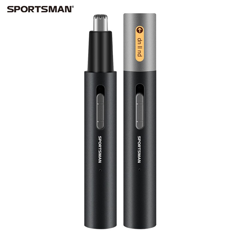 2 In1 Electric Nose Ear Trimmer for Men Shaver Rechargeable Hair Removal Body Trimer Safety Product Shaving Machine Face Care: BLACK