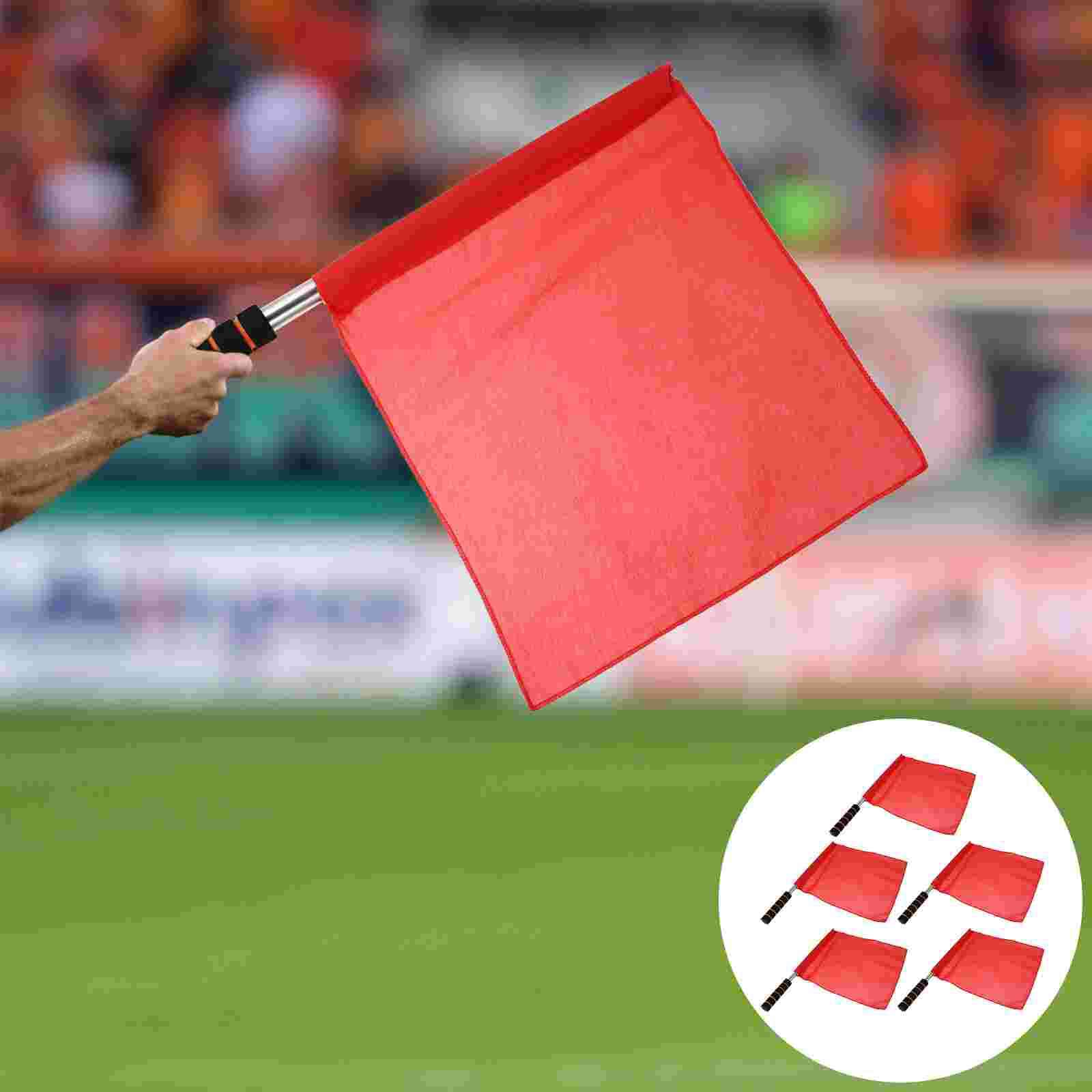 5 pieces of flags for referees to use, traffic signal flags, warning flags: Default Title