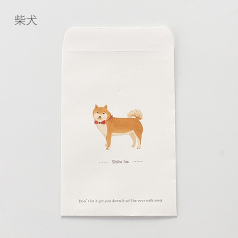 10 stk/sæt 16*11cm kawaii dyr sød hund mønster konvolutter til fest invitationer valentinsdag elskere besked kort