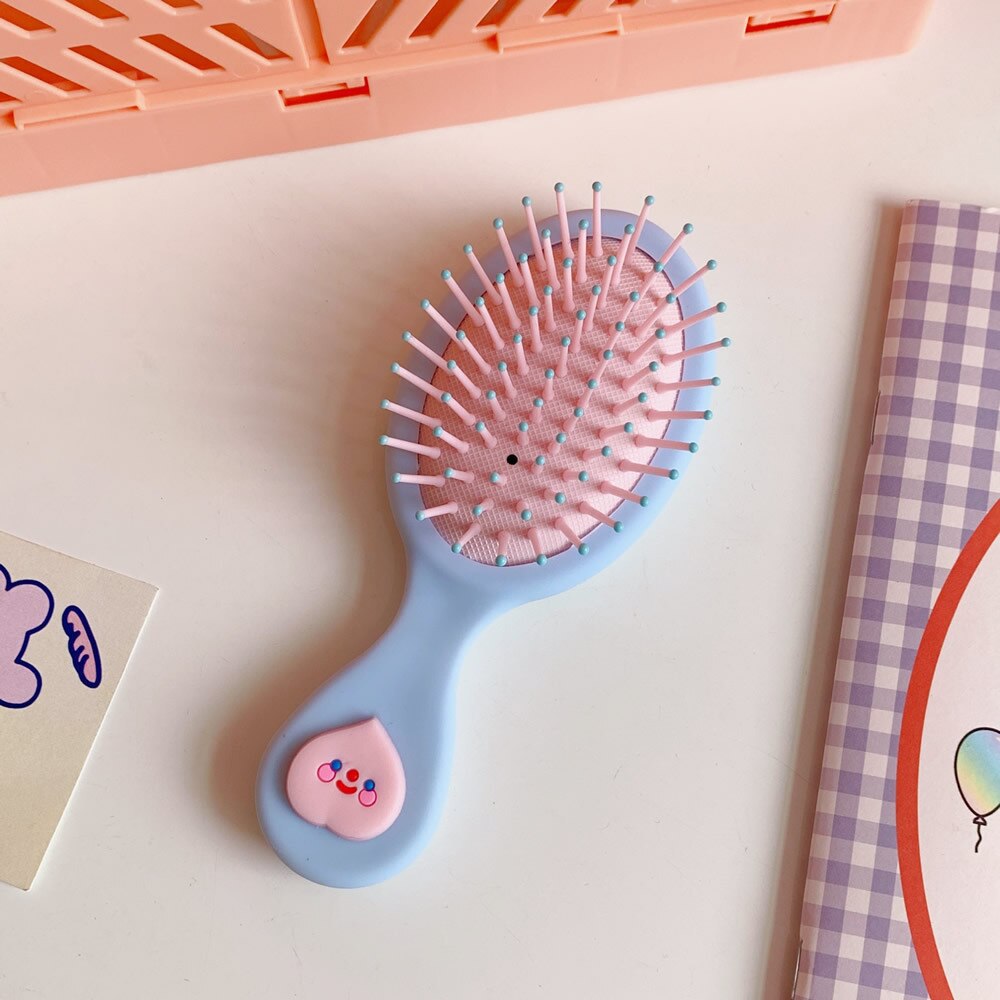 Peine de pelo para niños y niñas, peine de dibujos animados, cepillo de pelo para niño, portátil, antiestático, cómodo, masajeador de cabeza: 6