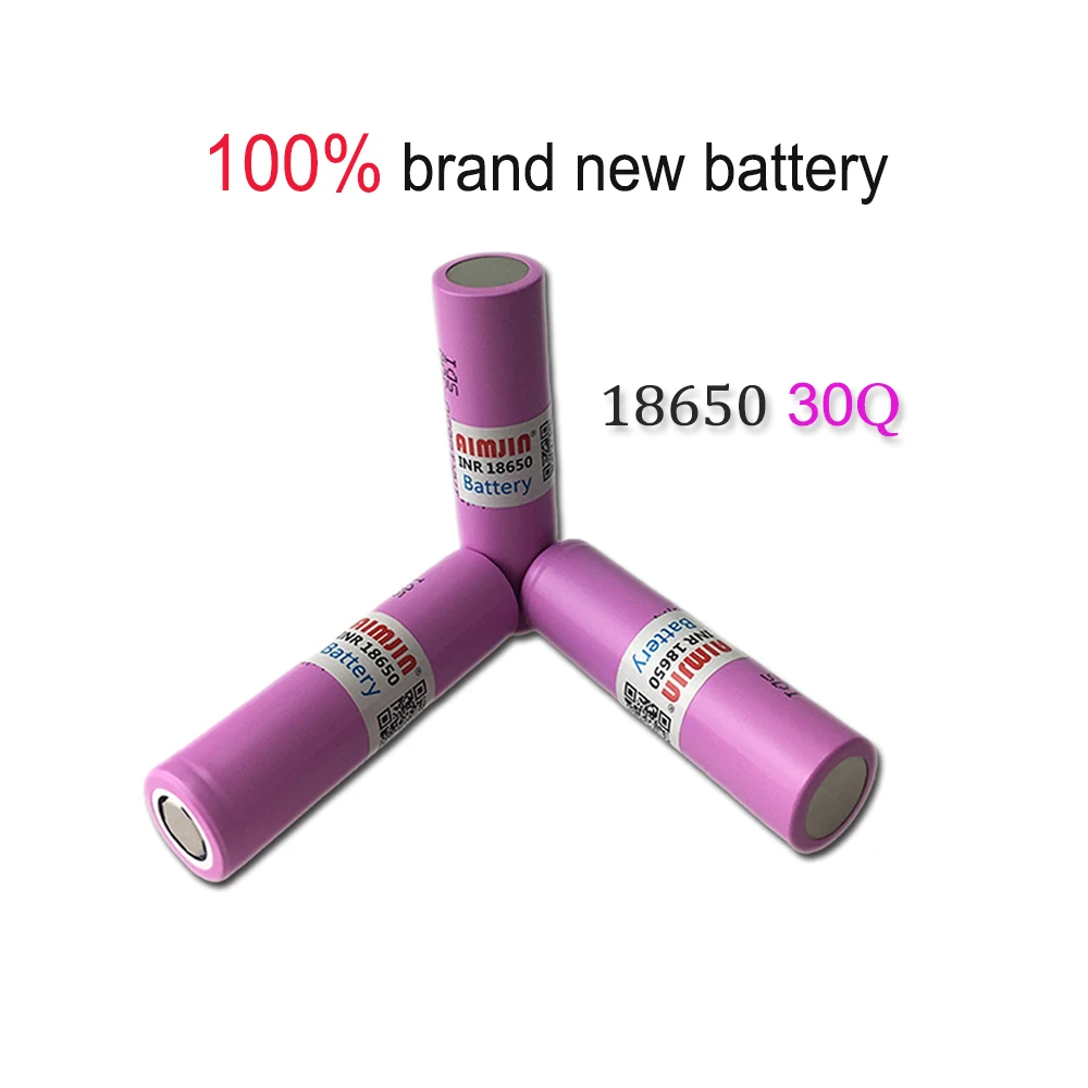 18650 30Q 3.7V 3000mAh Rechargeable Battery With USB Charger, Suitable For Our 18650 Toys, Tools, Flashlight Batteries, Etc