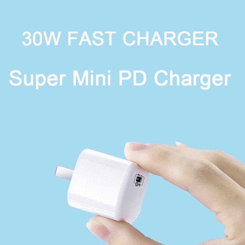 Szybka ładowarka przenośna szybka ładowarka Mini PD 30W ładowarka do telefonu Adapter akcesoria do telefonów komórkowych dla Huawei Xiaomi dla iPhone 13 12