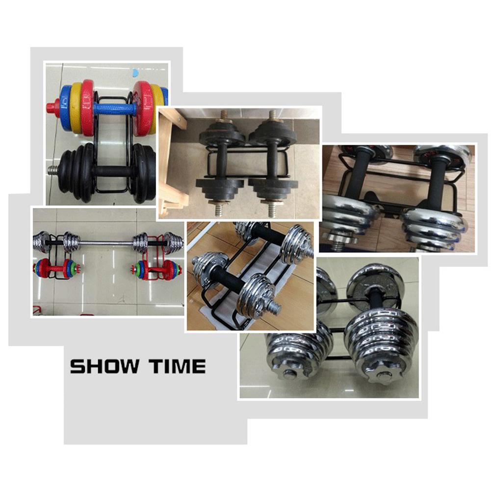 Single Layer Dumbbell Rack Compact Durable Barbell Storage Stand Vertical Strengthen Steel Bracket For Home Gym Dumbbell Support