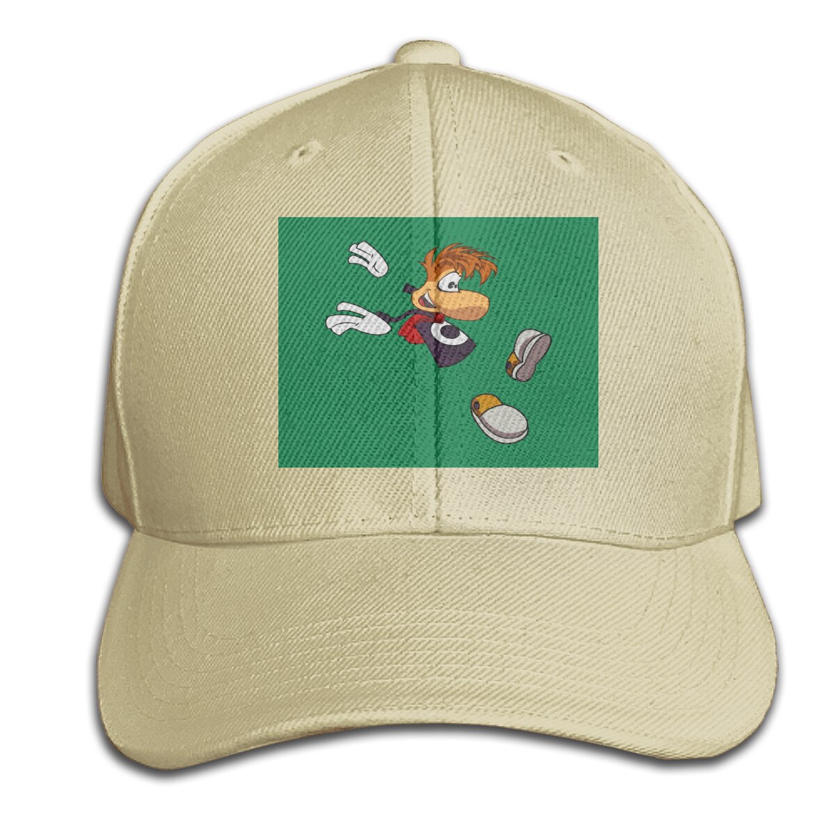 Rayman Retro - Rayman 3D Oversize Stijl Selling Kawaii Goedkope Prijs Geïnteresseerd Foto 'S Afdrukken Cap Hoed: Natural