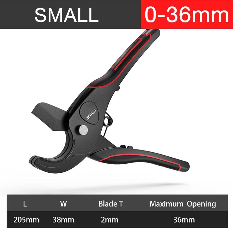 36-75Mm Plastic Pijp Tang Cutter Buis Tang Schaar Cutter Duct Slang Pvc/Pu/Pp/pe Sanitair Pijp Handleiding Handgereedschap Voor Loodgieter: Upgrade 0-36MM