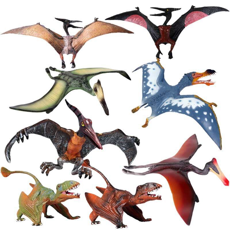 1Pcs Simulatie Dier Speelgoed Cijfers Klassieke Pterodactyl Actiefiguren Dinosaurus Diermodel Pvc Collection Kid Speelgoed