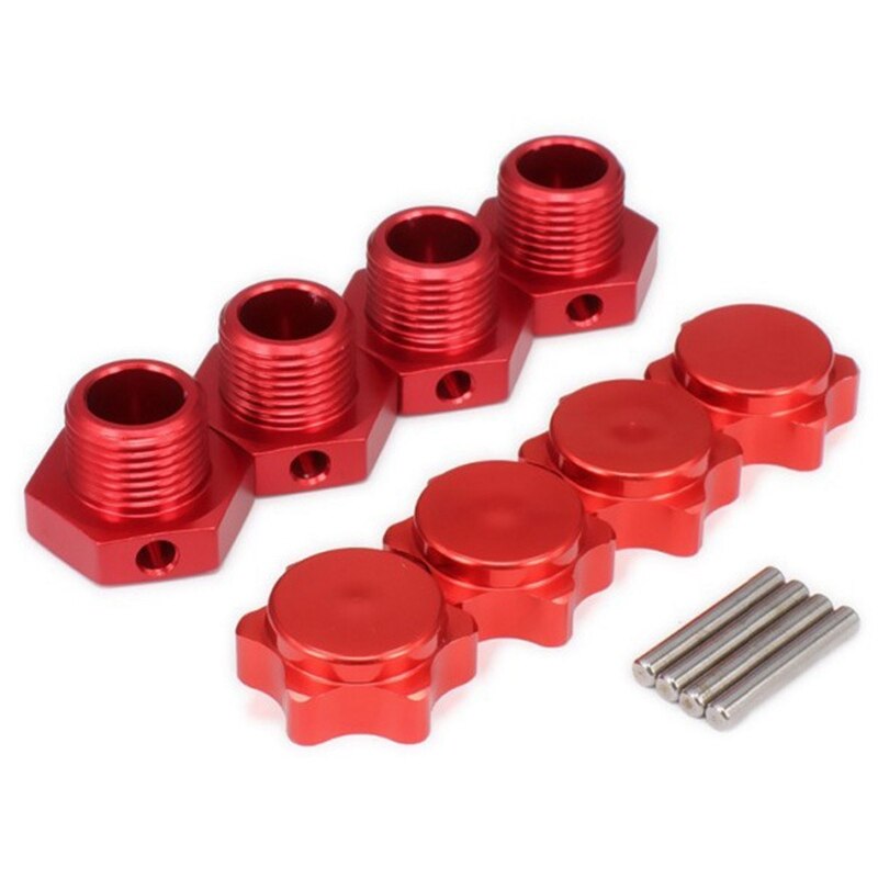 Hsp 1/8 varaosien renkaat adapteriin pulttia 4 kpl / erä 17mm alumiini hex navat nastat rc-auton 1/8 hsp joukkue c rc-auto