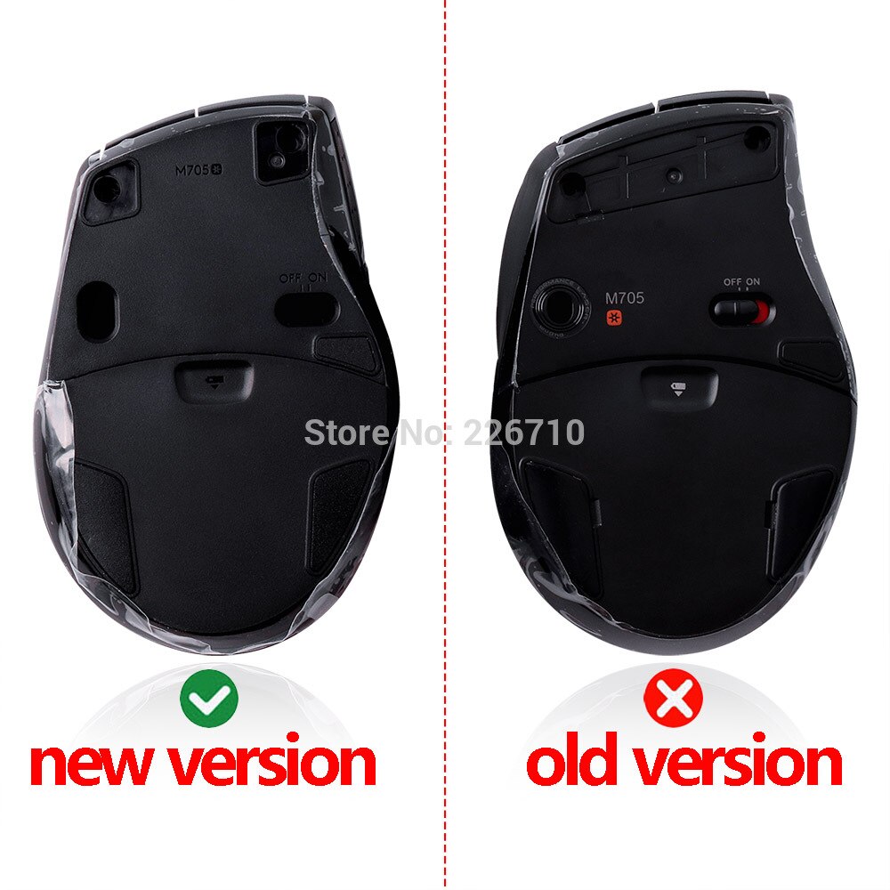 o.riginal mouse top shell + bottom shell+side key mouse case for L.ogitech M705 mouse housing repair accessories