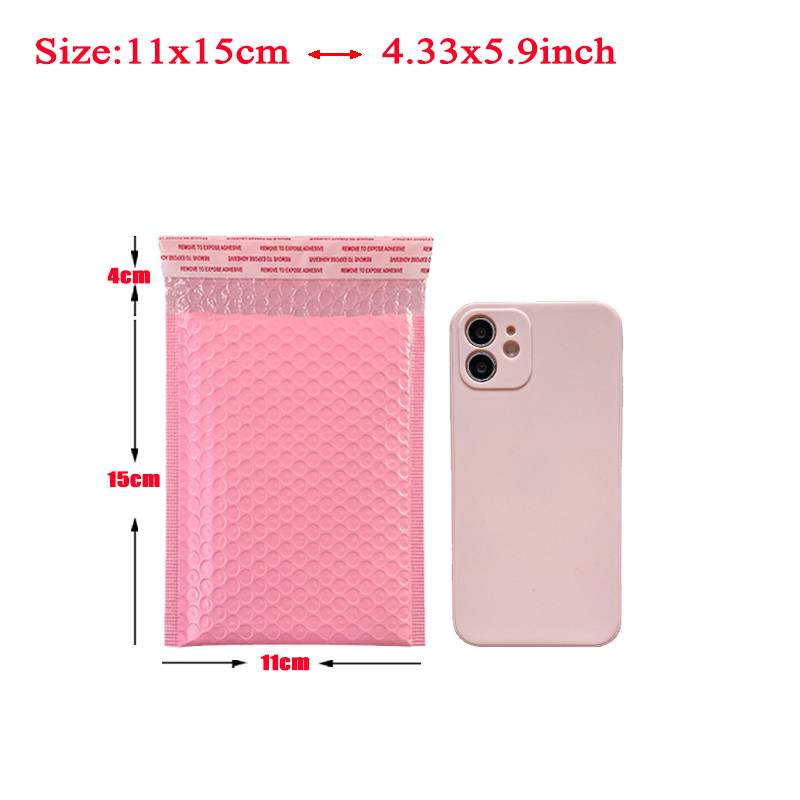 20Pcs Pink Poly Bubble Mailers Padded Envelopes Self Seal Padded Envelopes Bags Black Packaging Envelope Bags For Book: Blue