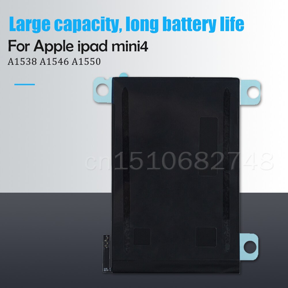 5124mAh Tablet Battery For Apple IPad Mini Mi Ni 4 A1538 A1546 A1550 + tools Replacement Lithium Batteries
