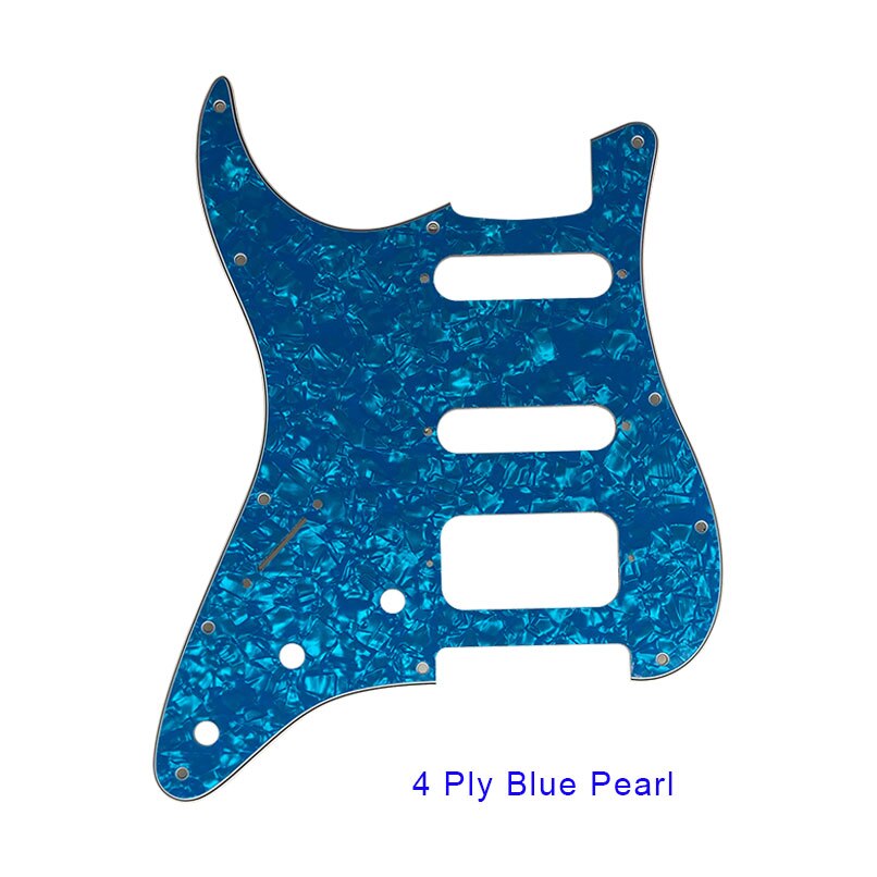 Gitardeler - for usa\mexico fd venstrehendt stratocaster 72 ' 11 skruehull standard humbucker hss gitar plekterbrett skrapeplate: Brun