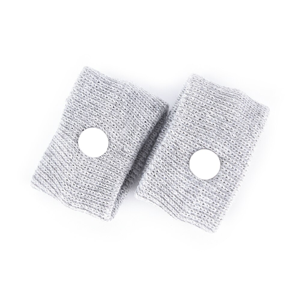 2 Stuks Verstelbare Anti Misselijkheid Polssteun Sport Veiligheid Polsbandjes Wagenziekte Zeeziek Anti Reisziekte Pols Bands 5 Kleuren: grey