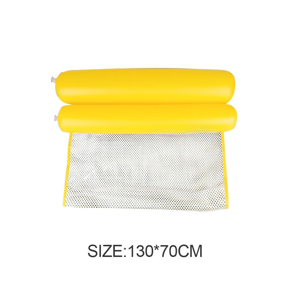 Hamaca de agua reclinable para piscina, colchoneta inflable flotante, colchoneta de aire plegable para verano, cojín, tumbona para dormir con agua: B Yellow