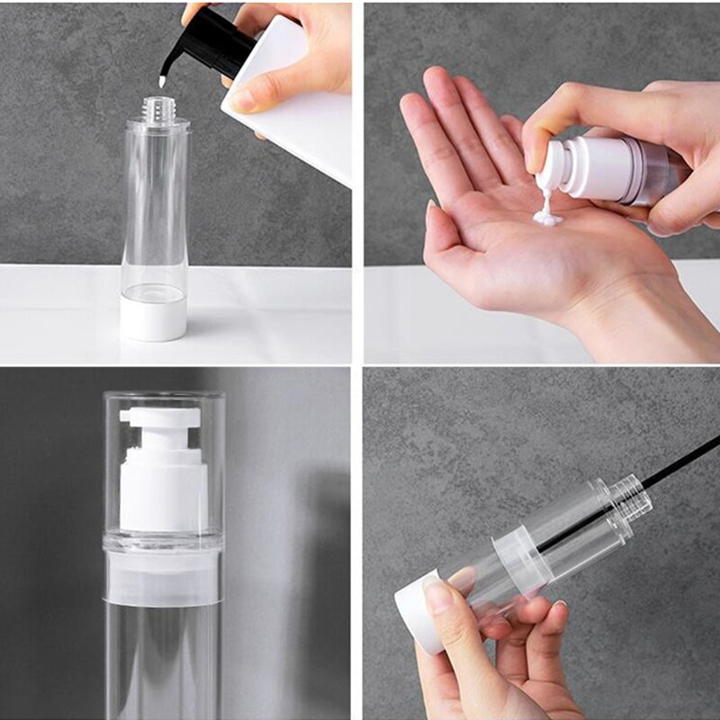 PURDORED 1 Pc Women Spray Cosmetic Lotion Bottle Clear Traveler Press Bottle Shampoo Packing Bottle Liquid Dispenser Bottles