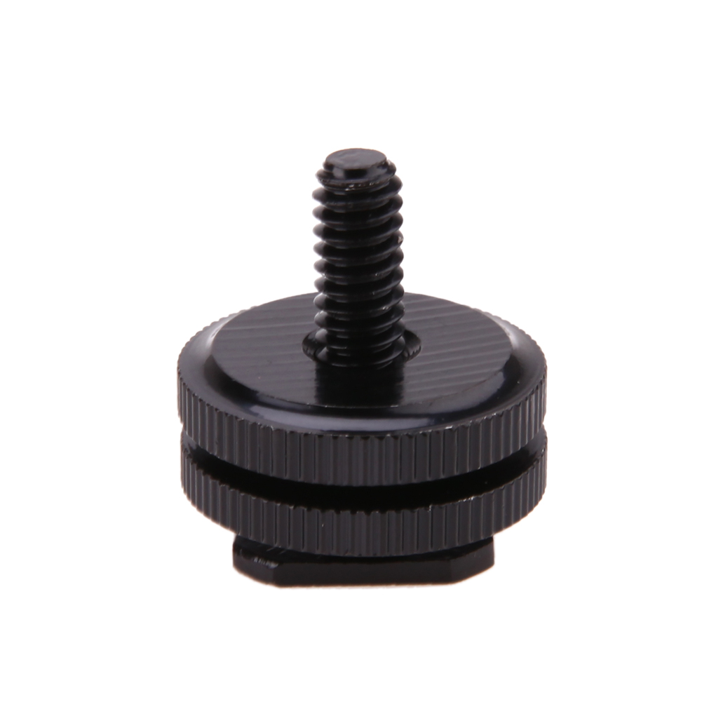 1/4 Zoll Stativ schraube zum Blitz Blitzschuh Adapter schwarzer Schrauben Adapter Stativ halterung Blitzschuh halterung für Kamera Studio Zubehör: Weiß