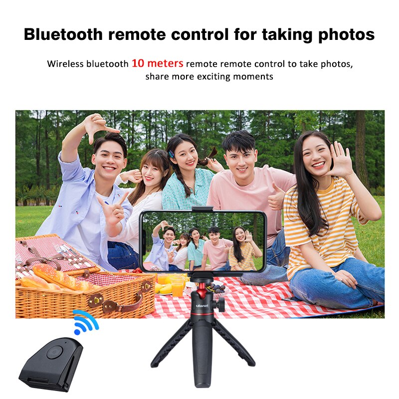 Ulanzi Capgrip Draadloze Bluetooth Smartphone Selfie Booster Handgreep Telefoon Stabilisator Ontspanknop 1/4 Schroef Standhouder