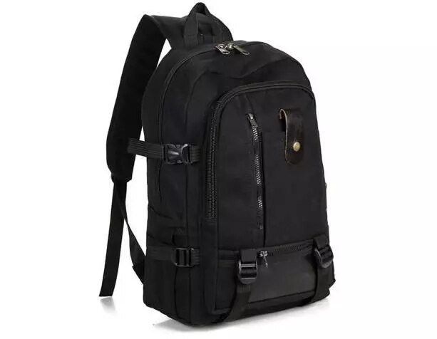 Neue männer Rucksack Lässig Reise Rucksack Große Kapazität Schüler Tasche: Schwarz