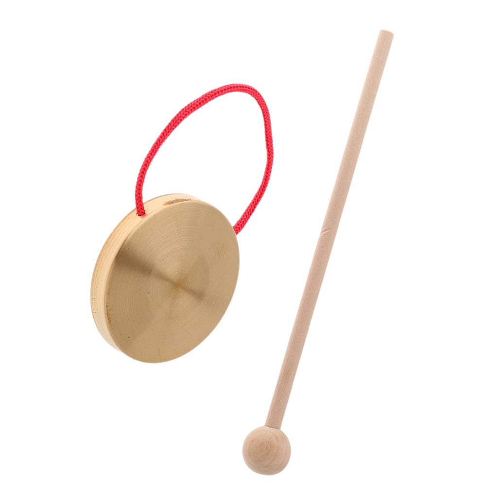 1 Set Chic Traditional Percussion Instrument Chinese Gong Interesting Instrument: Default Title