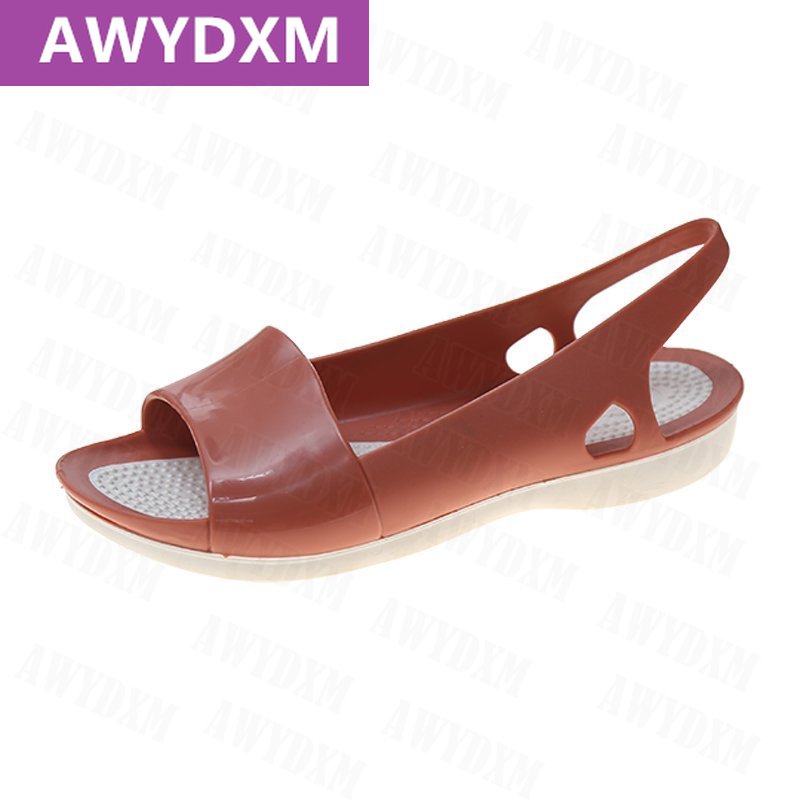 Style Sandal Women Shoes Summer Women Sandal Fish Mouth Wedges Flat Shoe Casual Comfortable Ladies Shoes: Orange / 40
