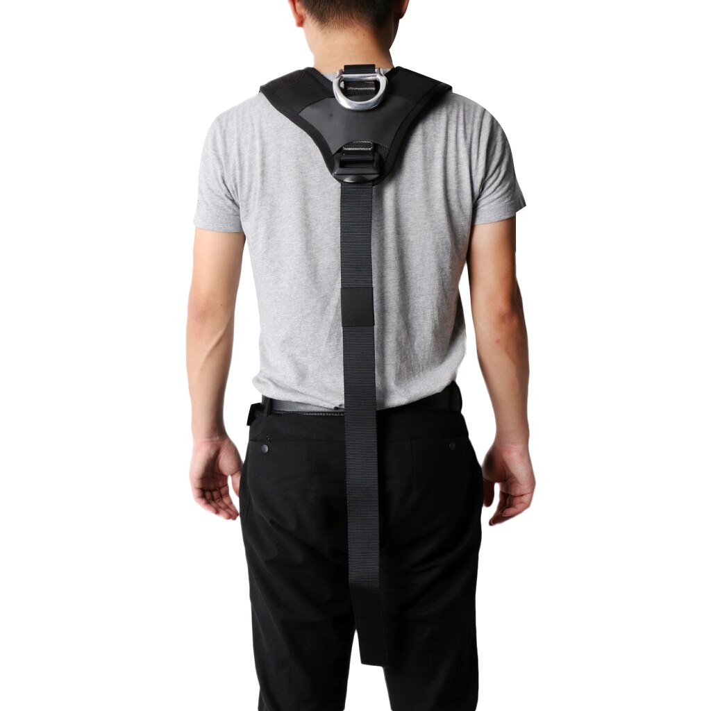 Safety Shoulder Strap Sling with Carabiner for Rock Climbing Harness Equip
