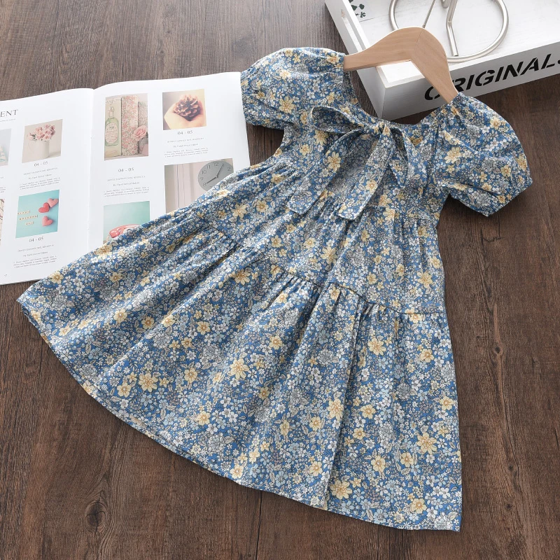 Bear Leader-Robe à fleurs pour filles, nouvelle , olympiques pour enfants, vêtements éducatifs pour bébés, 2023
