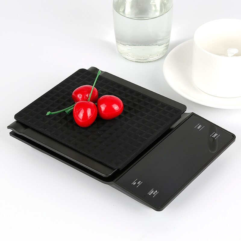 🔥Digital Coffee Food Scales With Timer 3kg/0.1g LCD Digital Kitchen Coffee Scale Electronic Kitchen Scale Measuring Tools