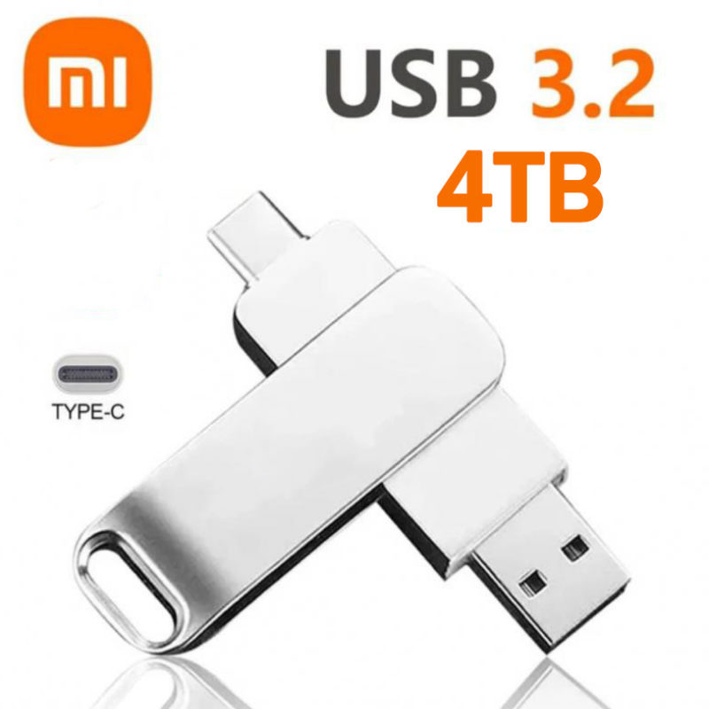 Xiaomi 16TB Flash Drive USB 3.2 Super High Speed Transfer Metal Mini U Disk Pen Drive Type C Memory Waterproof Disk SSD U Drive: Ciemnoszary