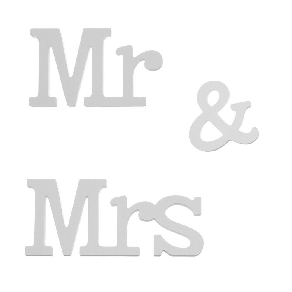 Dekoration Hochzeit Empfang Zeichen Mrs und Mr Holz Brief Ornament Tisch Decor AUG889